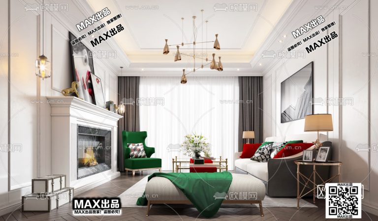 2.Om 2021 3Ds Max - Living 1