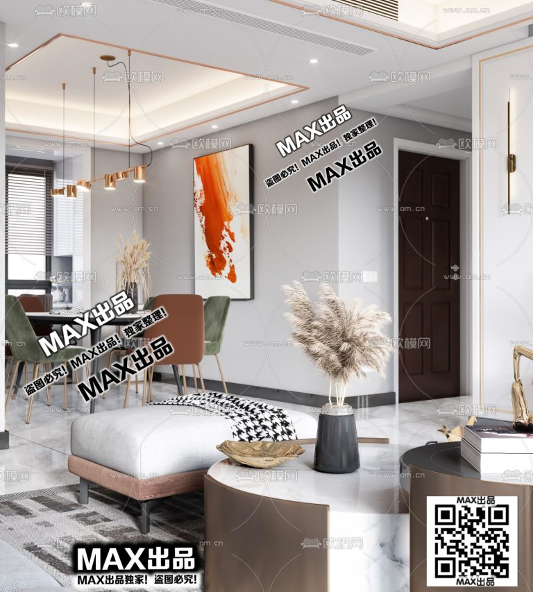 1.Om 2021 3Ds Max - Living 1