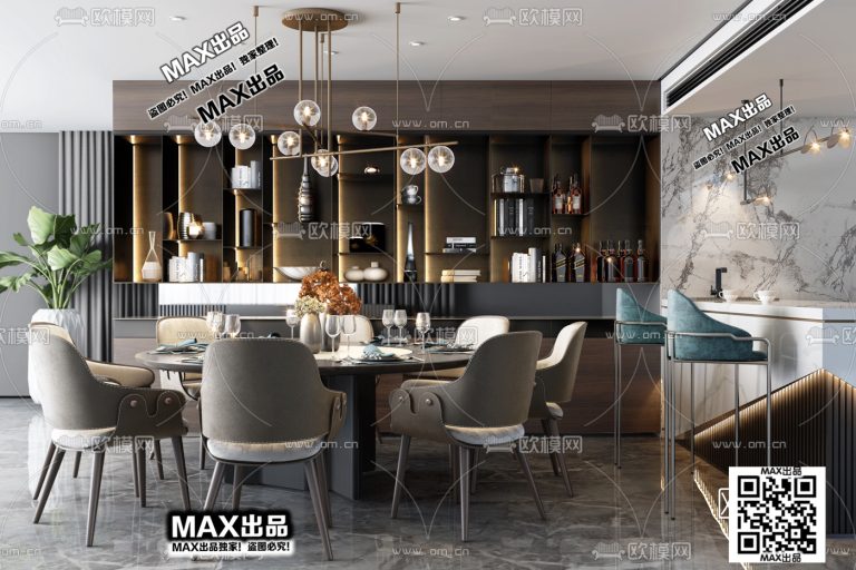 13.Om 2021 3Ds Max - Restaurant