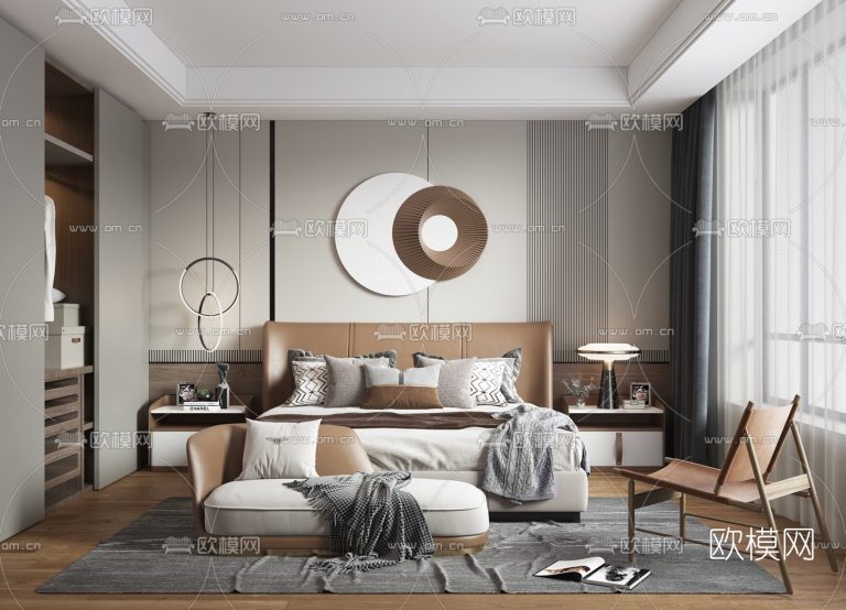 13.Om 2021 3Ds Max - Bedroom