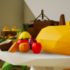 Low Poly Fruits and Vegetables
