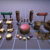 Buttons, Levers, Knobs - A customizable puzzles asset-pack