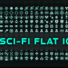 250 Sci-fi Flat Icons