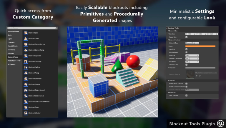 Blockout Tools Plugin v1.51 UE5.2 + v1.52 UE5.3 +  v1.52 UE5.7