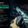 Low Poly Animated - Modern Guns Pack