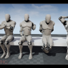 Lean Lay Sit Stand - animation Bundle