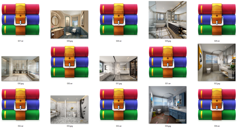 3D66 2019 Bathrooms Full 3D-Scenes Collection