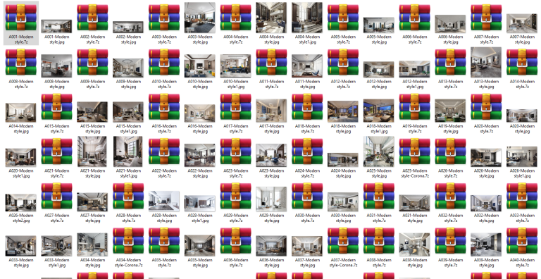 3D66 2019 Living Room Full 3D-Scenes Collection