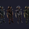 Dragon Hunter Armor Set - Stylized RPG