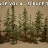 Foliage VOL.4 - Spruce Trees (Nanite and Low Poly)