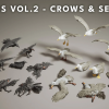 Critters VOL.2 - Crows & Seagulls (Nanite and Low Poly w/Particle)