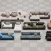 Real Sofa Collection 01 (10 Models) -Furniture Archviz