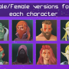 Hand Painted Character Avatar Icons - Fantasy