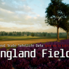Landscape: England Fields - Real Scale Satellite Data
