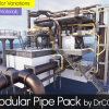 Modular Pipe Pack (Offshore Oil Platform, Sea Industrial Site Building) DrCG