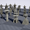 Japanese Toro Lanterns
