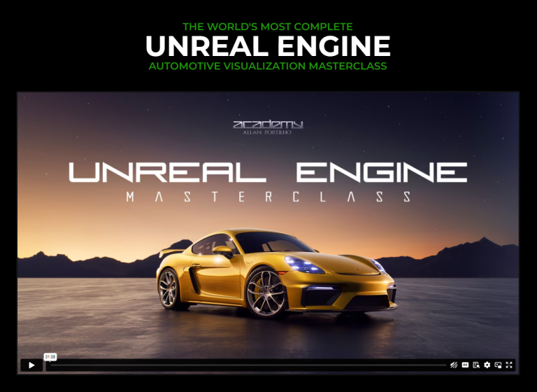 UNREAL ENGINE AUTOMOTIVE VISUALIZATION MASTERCLASS