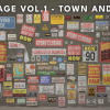 Signage VOL.1 - Town and City (Nanite and Low Poly)