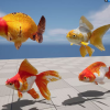 Goldfish Collection Pack - Rigged and Animated for Game and Multimedia