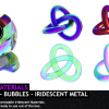 Iridescent Materials (Pearlescent, Bubbles, Metal, Vehicle  Car Paint, Shader)
