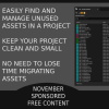 Assets Cleaner - Project Cleaning Tool v2.6 UE5.6 + v2.7 UE5.7