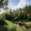 PCG Biome: Forest Poplar (Interactive Foliage, Trees, Wind System, Nature)