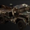 Military Truck - RiggedBP Controllable ( Military Truck Army Drivable Car 3D )