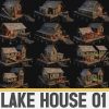 LAKE HOUSE 01 with INTERIORS 4K PBR