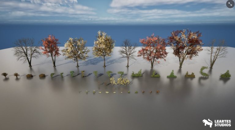 Vegetation Pack ( Vegetation Pack Vegetations Trees Bushes Grass Plants 3D ) - Ảnh 2